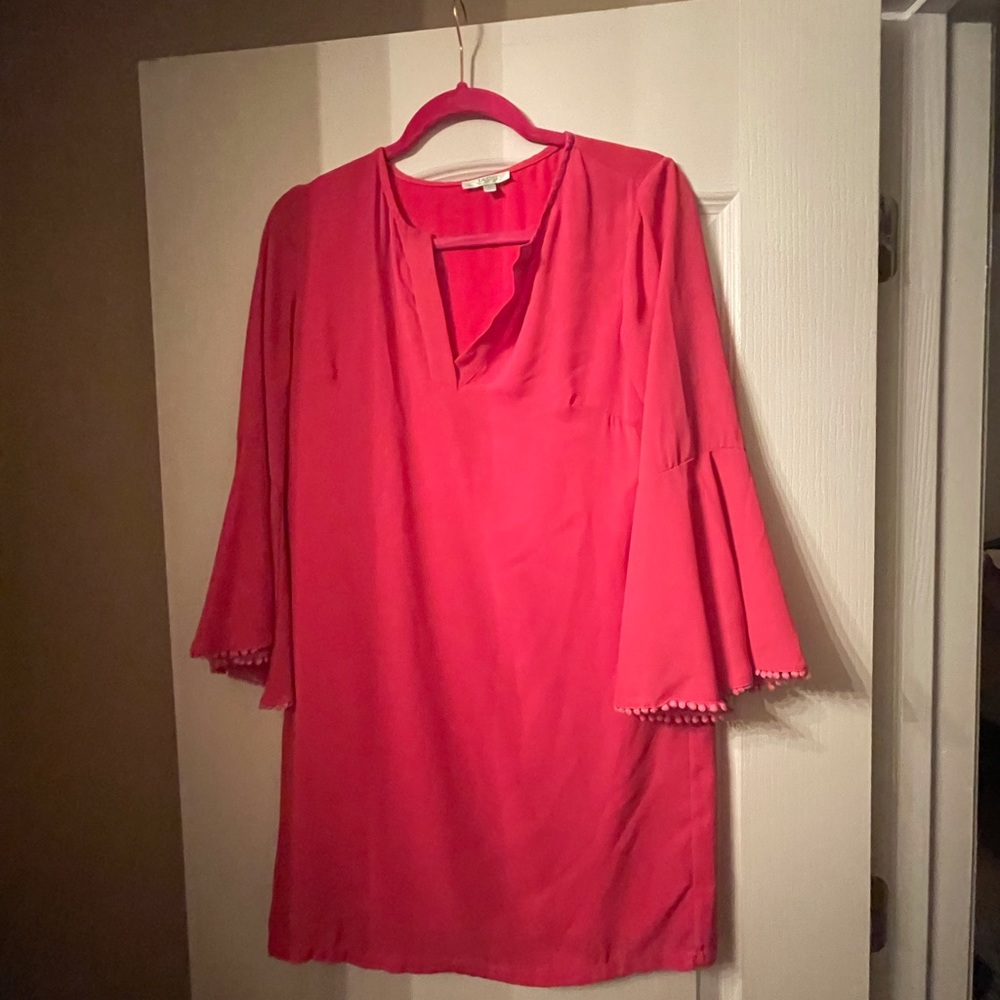 Pink shift dress